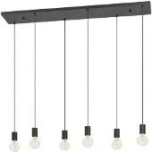Eglo Lampe suspendue 6 lumières Cotillas allongé
