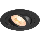 SLV Spot encastré New Tria 75 rond - noir - GU10