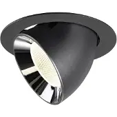 SLV Spot encastré Numinos Gimble XL noir/chrome 4000K - 20 deg
