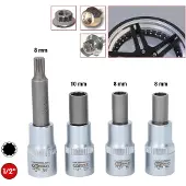 Ks Tools Jeu de douilles OZ spécial jantes alu pour jantes OZ en plusieurs parties 4 pces - 515.0795