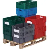 LA-KA-PE Bac gerbable et emboîtable PP bleu - DTK600/ 210-0 BLEU