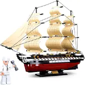 Sluban Model Bricks M38-B0836 Frégate USS Constitution navire de guerre à voile