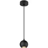 SLV LIGHT EYE 90, Lampe à suspension, GU10, longueur de suspension 150cm, 1x max. 6W, noir mat 1008172