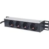 IC Intracom 714020 Steckdosenleiste 4fach 1.8m Anschlussk. schw.