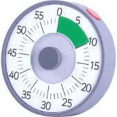 Eduplay 120316 Aiguille de l'heure avec pile, blanc/gris