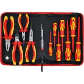 Bgs Jeu de pinces / tournevis VDE | 12 pcs.