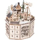 Small Foot Calendrier de l'Avent - - Pyramide - Finitions détaillées - Décor ravissant - Bois