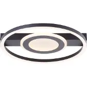 Brilliant Plafonnier LED noir intemporel Maureen | blanc chaud | 22W 2900 lumens 3000 Kelvin | 37x37cm