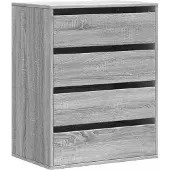 vidaXL Commode Gris Sonoma 60x41x76 cm Bois composite