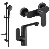 Mexen Milo DF05 set de douche, Noir - 713054DF05-70