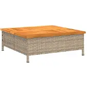 vidaXL Habillage pour pied de parasol Beige 70x70x25 cm Acacia