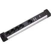 Bachmann Tischsteckdosenleiste Kunststoff 1+4-fach Master+Slave 200cm (19.07.1170)