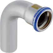 Geberit GE Mapress, acier inoxydable, gaz, coude, extrémité enfichable, 90°, d54 mm, 1 pièce.