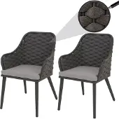 Mendler Chaise de jardin -O16 (lot de 2)