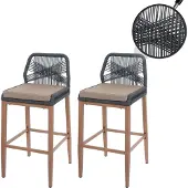 Mendler Tabouret de bar -O21 (lot de 2)