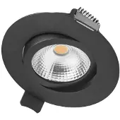 Lyora Spot encastrable plat Lux Slim 3000K - noir