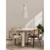 Nova Luce Suspension blanche Niro Ø 35cm