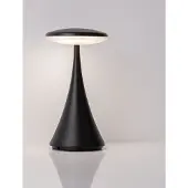 Nova Luce Lampe de table Elbo noir rechargeable avec USB