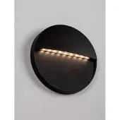 Nova Luce Applique murale ronde Rodix noir