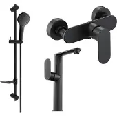 Mexen Milo DF05 set de douche, Noir - 713154DF05-70
