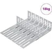 vidaXL Support anti-basculement Uni 1268 pcs Argent Fer