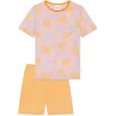 Schiesser Pyjama ' Kids Nightwear ' lilas / orange / pêche