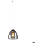 SLV Suspension PARA CONE GL, lampe pour salon, éclairage intérieur, suspension pour salle à manger, LED, plafonnier GU10 25W, blanc, référence 1006160