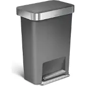 Simplehuman Rectangular Liner Pocket 45 Litres Gris