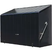 Trimetals Boîte à outils en métal, boîte à vélo "Sesam", boîte de rangement avec fond anthracite 185 x 76 x 139 cm (L x l x H)