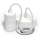 Calex Lampe suspendue Retro blanc