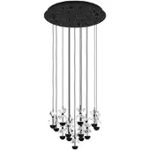 Eglo Suspension noire Pianopoli 2, diamètre 50 cm