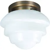 Highlight Plafonnier Oxford verre blanc Ø 30cm