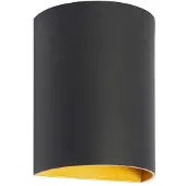 Highlight Spot apparent design Hera Rond noir avec or