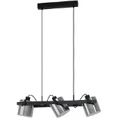 Eglo Lampe suspendue Hornwood 2 3 lumières noires