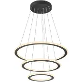 SLV 1007701 ONE FLAT, Lampe LED suspendue, triple, 300cm, 2700/3000K, DALI 2, Touch, noir