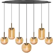 Eth Lampe pendante de salle à manger Yvonne 7 lumières