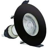 Lyora Spot encastrable noir EvoFire GU10 - rond