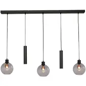Masterlight Lampe suspendue Lazise 3x Ø 20cm et 2x GU10 noir