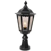 Franssen Lampe à piédestal classique Cartella Noir