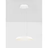 Nova Luce Suspension moderne Ormi Ø 40cm blanc