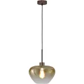 Masterlight Suspension Genua marron avec verre doré Ø 29cm