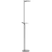Steinhauer Lampe de lecture LED 2 lumières Turound 40w - 2200-4000K - 187cm verre clair en acier inoxydable