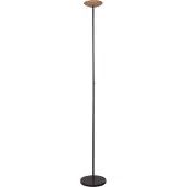 Masterlight Lampadaire de conception Scala noir avec or Ø 20cm