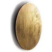 Lyora Applique dorée Ring Led Wood L