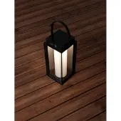 Nova Luce Lampe de table solaire Verhal anthracite