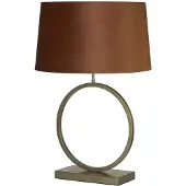 Searchlight Lampe de table Elegant bronze avec capuchon orange