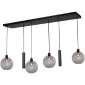 Masterlight Lampe suspendue Lazise 4x Ø 25cm et 2x GU10 noir