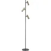 Highlight Lampadaire Trend 3 lumières noir avec bronze cuivré