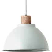 Brilliant Suspension décorative vert clair Erena | avec ampoule adaptée gradable | Ø38cm | hauteur 120cm | 1x E27 max. 60 Watt | métal/bois