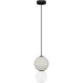 Lyora Suspension Noesis Ø 18cm gris clair avec blanc